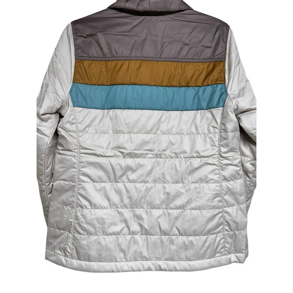 L.L. Bean Mountain Classic Puffer Jacket Taupe Brown/Gray Birch Women's Small - Picture 6 of 11